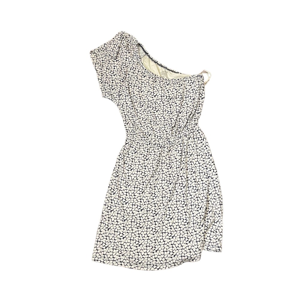 Old Navy One‎ Shoulder Floral  Midi Dress Cinched Waist Flutter Sleeve XS Women